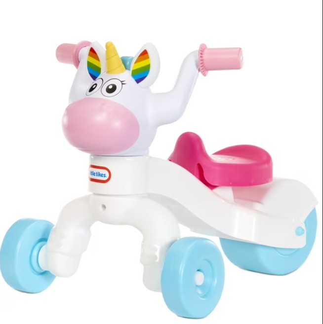 Little Tikes Go & Grow Unicorn Indoor Outdoor Multicolor Ride-On Scoot for Preschool Kids Toddlers Age 1-3 Years