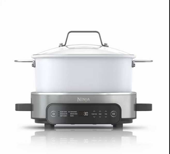 Ninja 10-in-1 Everyday PossibleCooker 6.5 Qt Multi-Cooker, Slow Cook, Dutch Oven, Rice Cooker, MC1100 White