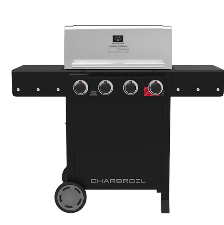 Charbroil Performance Series Black and Silver 4 -Burner Liquid Propane Gas Grill