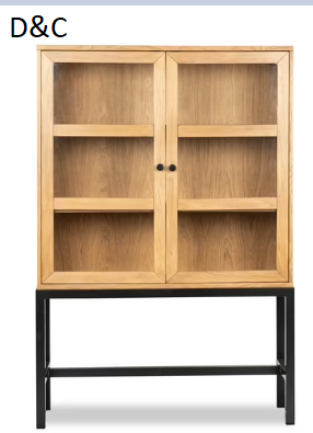 Better Homes & Gardens Ezra China Cabinet, Light Honey Finish