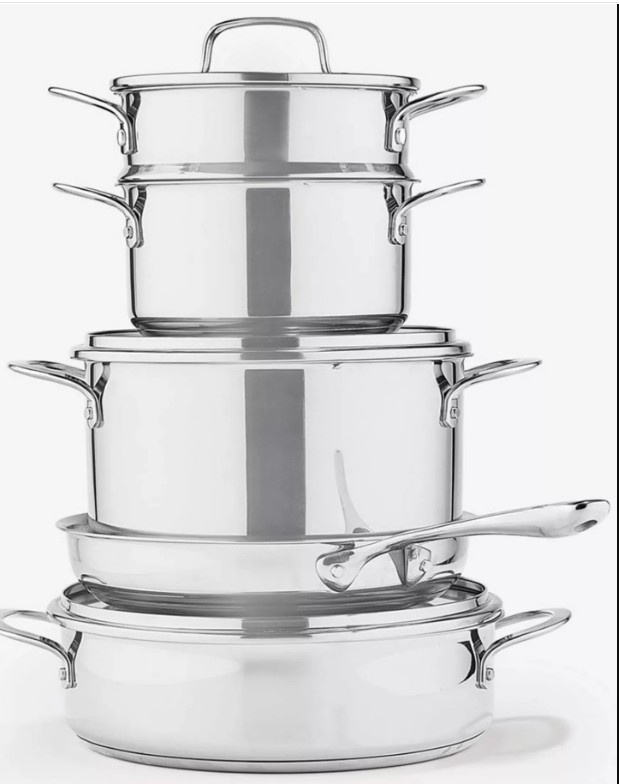 Stainless Steel 8-Piece Cookware Set