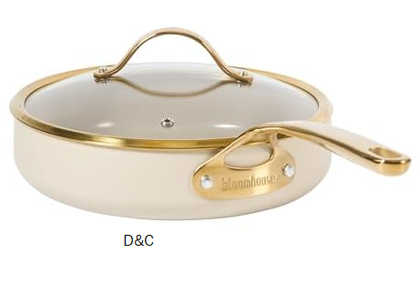 bloomhouse 10″ Ceramic Saute Skillet & Lid