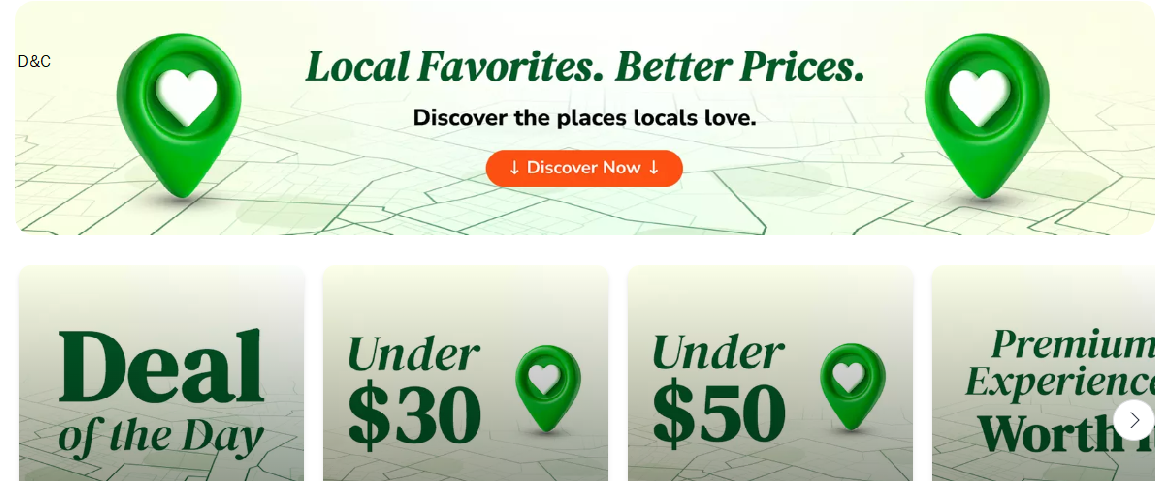 Local Deals for long weekend.