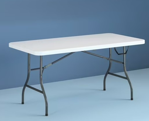 Cosco 6 Foot Premium Folding Table, White Speckle