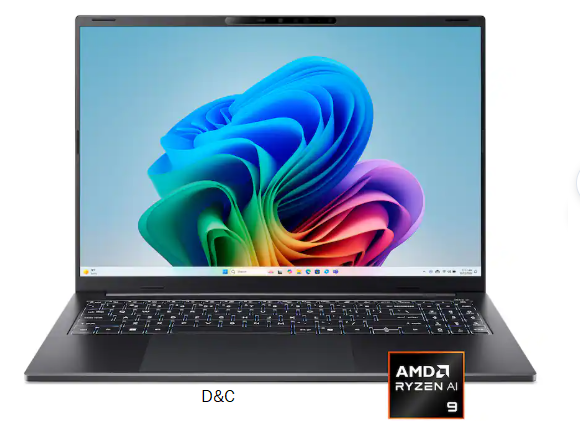 Acer Swift Go 16 AI (2026) 16″ WUXGA 120Hz IPS Touch, Ryzen AI 9 465, 32GB LPDDR5, 1TB SSD