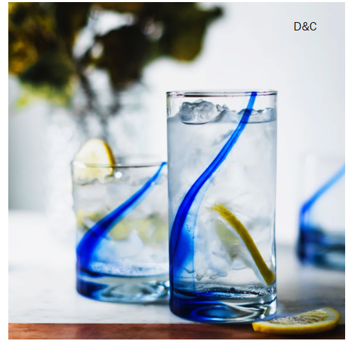 Libbey Blue Ribbon Impressions 16-Piece Tumbler and Rocks Glass Set