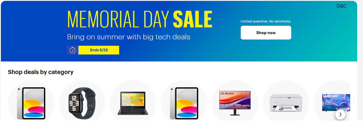 BestBuy Memorial Day deals.