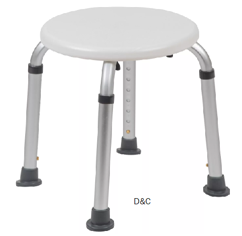 Emma and Oliver Tool-Free 300 Lb. Capacity, Adjustable Bath & Shower Stool