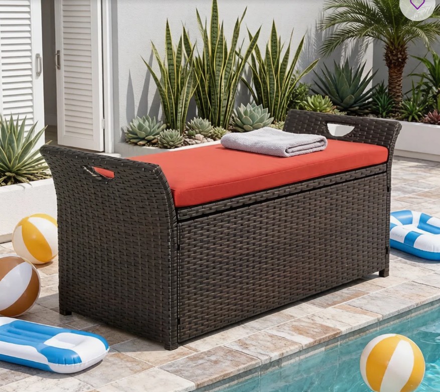 Pape Powder Coated Steel Outdoor Bench