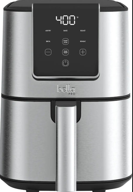bella PRO – 4-qt. Touchscreen Slim Air Fryer – Stainless Steel
