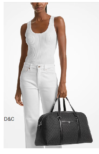 Michael Kors Outlet Jet Set Travel Extra-Large Signature Logo Weekender Bag