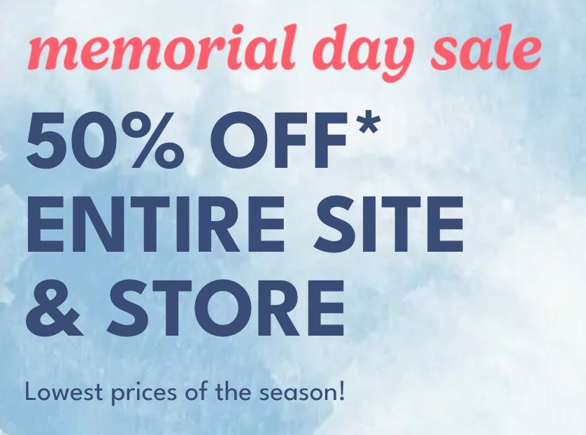 CARTER’S Memorial day Sale! 50% Off Entitr Site!