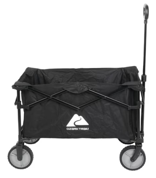 Ozark Trail Multi-Purpose Big Bucket Cart, Black Wagon