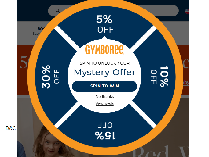 Gymboree Memorial Day Sale50% off everything & Clearance