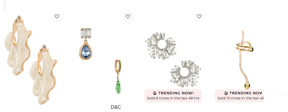 Designer Earrings on Sale