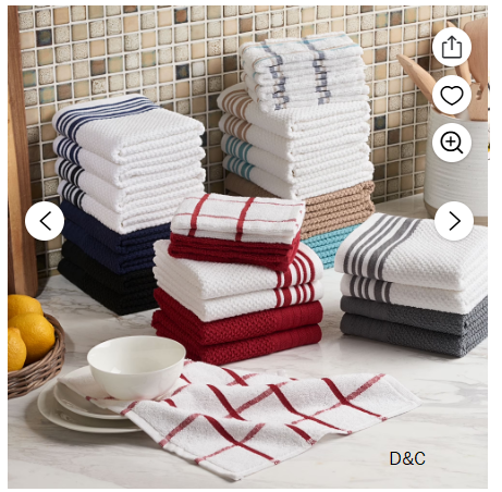 Pack of 4 Kitchen Towels