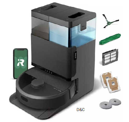 iRobot Roomba Plus 4020 Combo Robot Vacuum & Mop with AutoWash Dock and DualClean Mop Pads