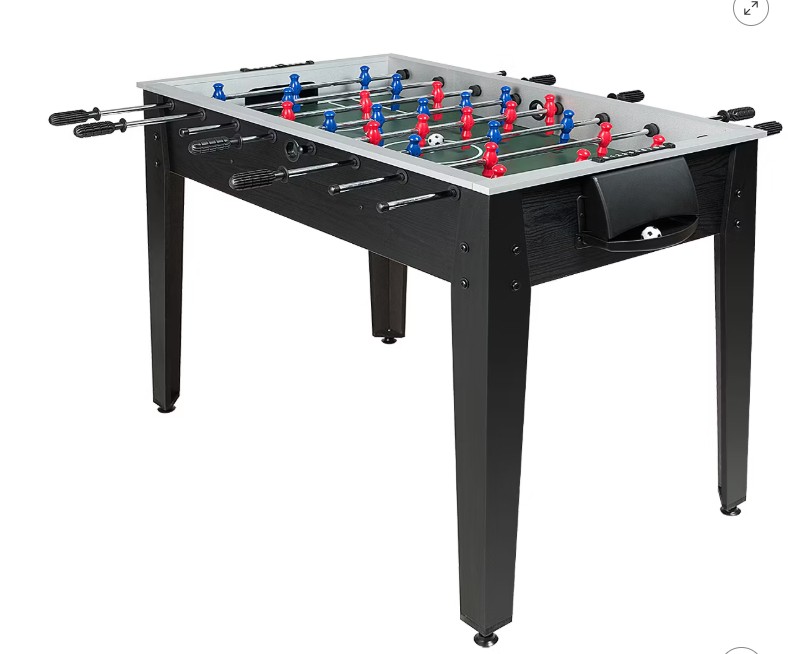 Costway 48” Competition Sized Wooden Soccer Foosball Table Adults & Kids Home Recreation