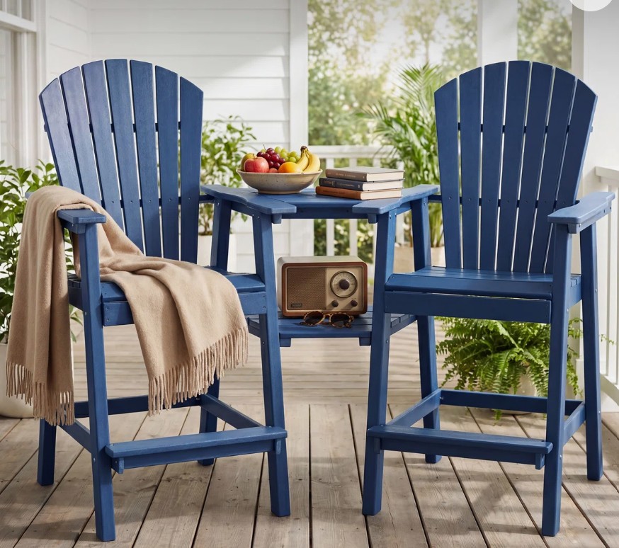 Maybeck 2-Piece Outdoor Adirondack Chair With Table
