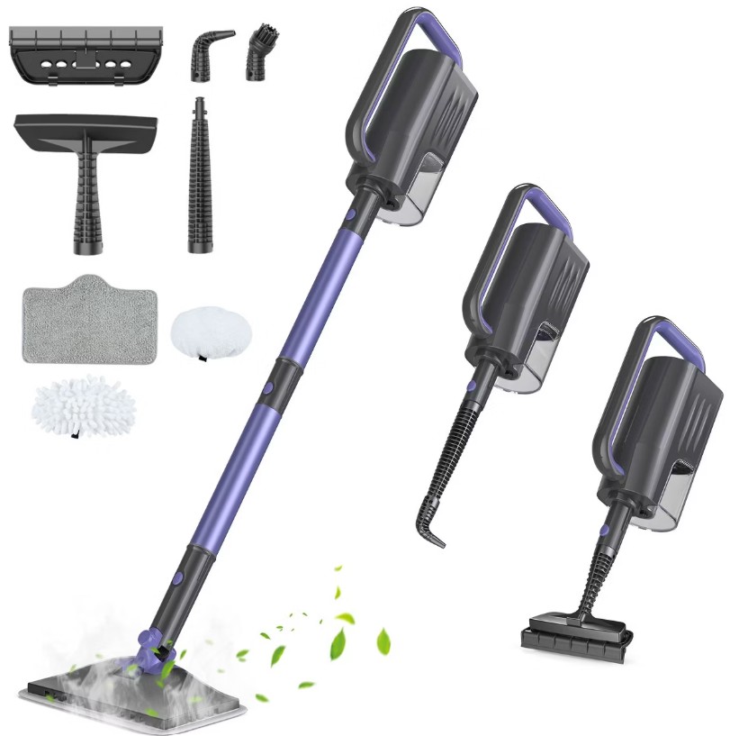 Teendow Steam Mop Floor Cleaner, 1200W Steam Cleaner,400ml Water Tank, 23ft Power Cord with Washable Pads for Sealed Hard Floors, Hardwood, Marble
