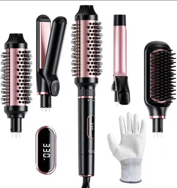 NICEBAY by SKIMI Thermal Brush, Curling Iron, Hair Curler Wand, Flat Iron, Hair Straightener, Hair Dryer Brush, Round Brush Hair Dryer, Dual Voltage