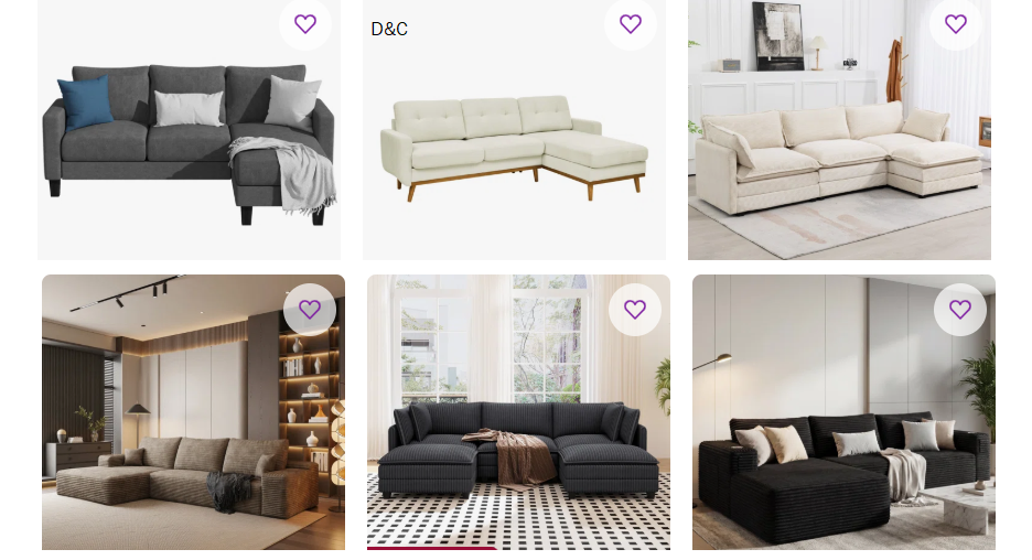 Sectionals Under $699
