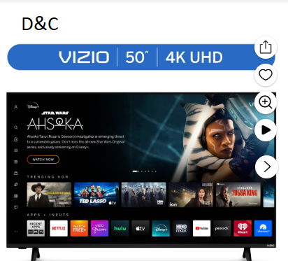 VIZIO 50″ Class 4K UHD LED HDR Smart TV (V4K50M-08)