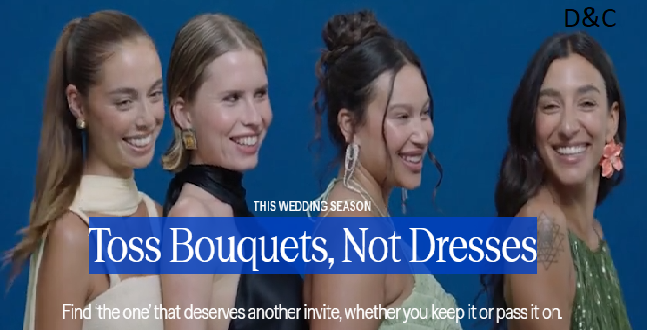 Toss Bouquets, Not Dresses