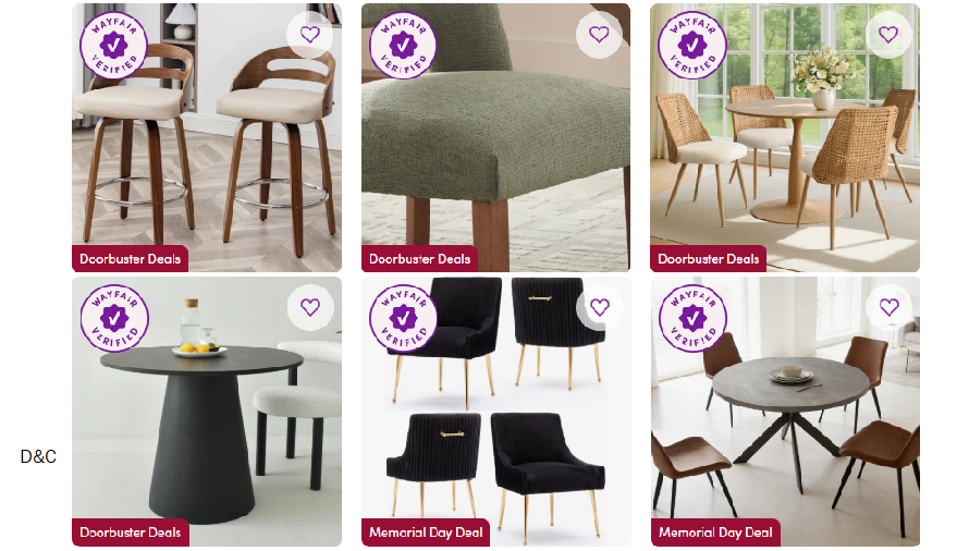 Kitchen & Dining Furniture Clearance