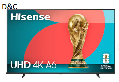 Hisense – 65″ Class A6 4K UHD Series LED HDR Smart Fire TV (2025)
