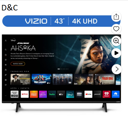 VIZIO 43″ Class 4K LED HDR Smart TV (V4K43M-08)