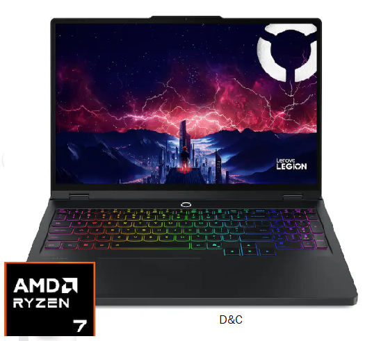 Lenovo – Legion Pro 5 16″ 2.5K OLED Gaming Laptop – AMD Ryzen 7 8745HX 2025 – 32GB RAM – NVIDIA GeForce RTX 5060 – 1TB SSD – Eclipse Black