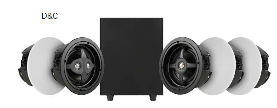 Sonance – MAG5.1R – Mag Series 5.1-Ch. 6 1/2″ Surround Sound In Ceiling Speaker System (Each) – Paintable White
