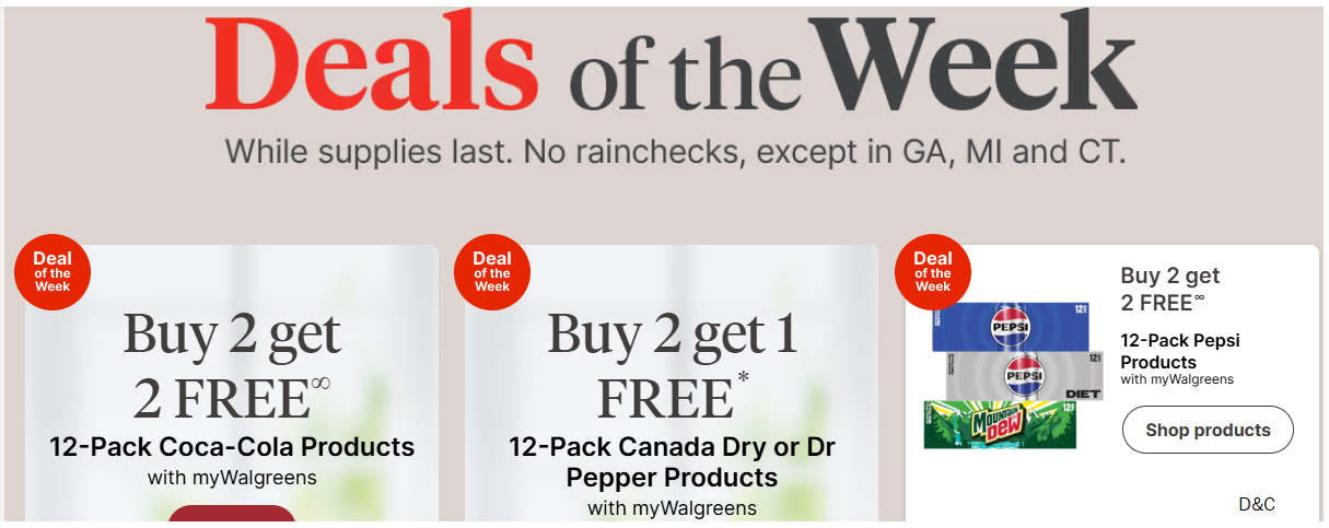Buy 2 Get 2 Free on Soft Drinks20% OFF $50+ sitewide* with code MAY20