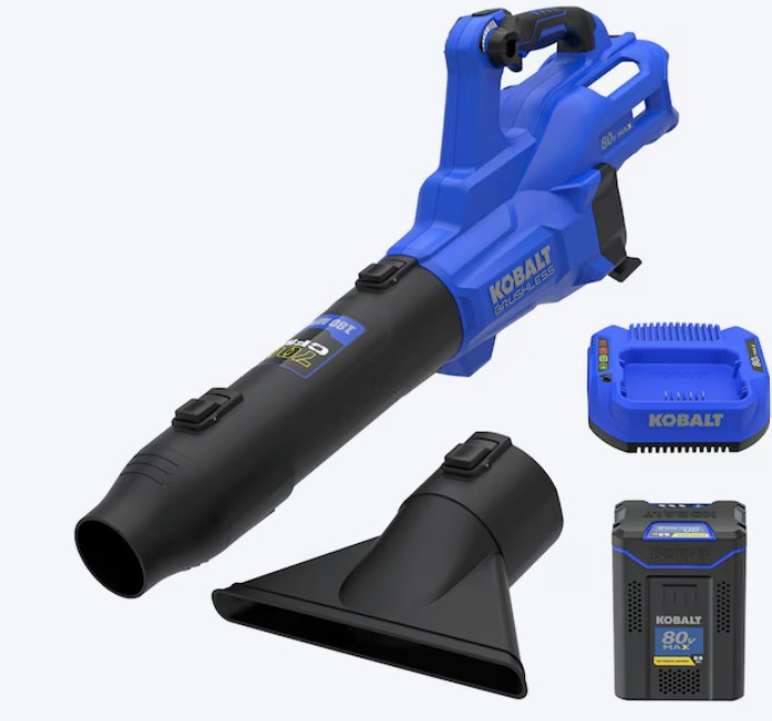 Kobalt 80-volt 700-CFM 180-MPH Battery Handheld Leaf Blower 2.5 Ah Battery Included Charger Included