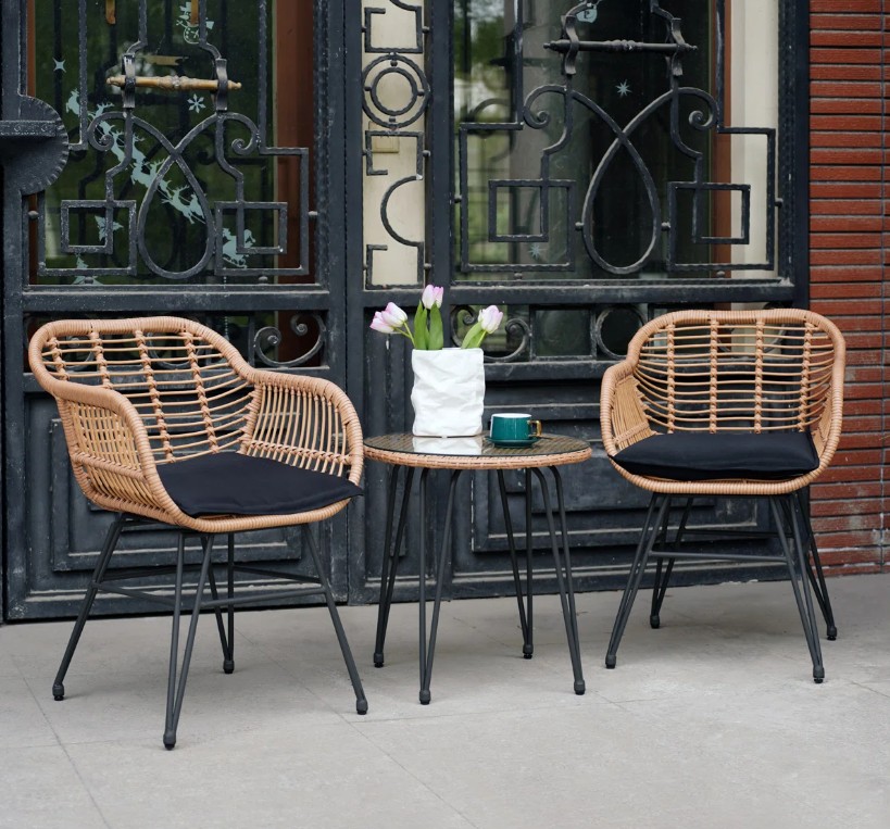 Virgie 2 – Person Patio Conversation Set with Cushions