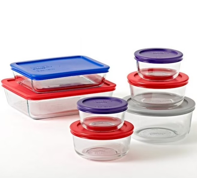 Pyrex Simply Store Glass Bakeware Set, 14 Piece
