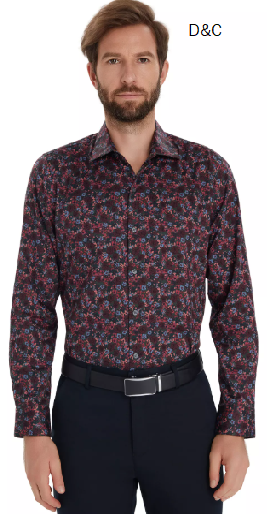 Men’s Casa Floral Printed Dress Shirt