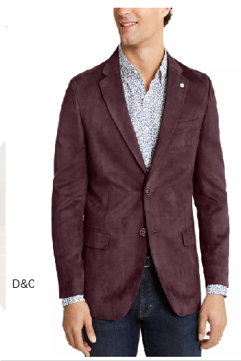 Men’s Modern-Fit Faux-Suede Sport Coat