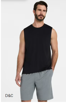 Athletic Works Men’s Sleeveless Mesh Muscle Tee, Sizes XS-5XL