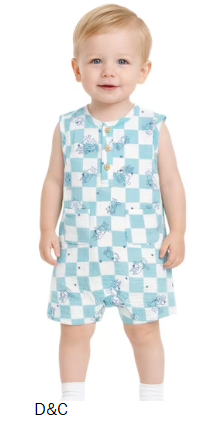 Bluey Baby Boy 2 Pack Rompers, Sizes 0/3 Months-24 Months