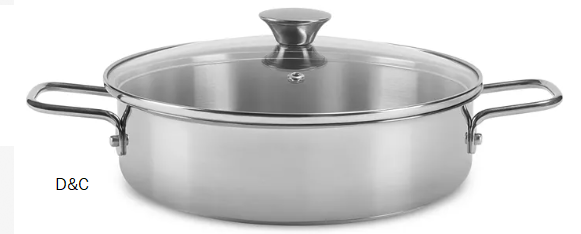 Stainless Steel 3-Qt. Everyday Pan & Lid