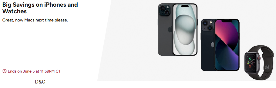 Big Savings on iPhones and Watches