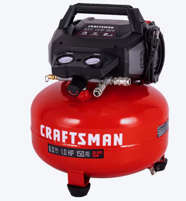 CRAFTSMAN 6-Gallon Portable Electric 150 PSI Pancake Air Compressor