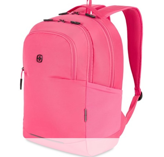 SwissGear Orientation Laptop Backpack, Pink, 17″x12″x7″