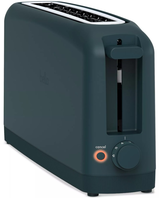 2-Slice Wide-Slot Slim Toaster, Forest Green