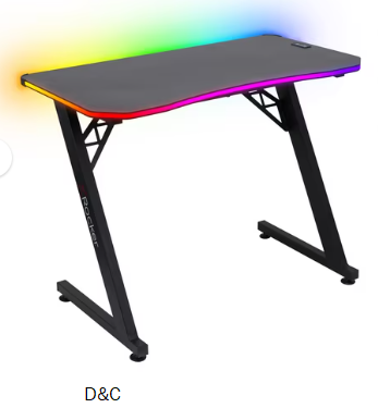 X Rocker Kids Junior Pulsar Gaming Desk with RGB Lighting