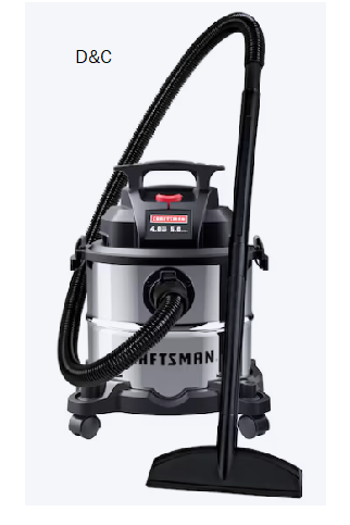 CRAFTSMAN 5-Gallon 4 HP Corded Wet/Dry Shop Vacuum with Accessories Included