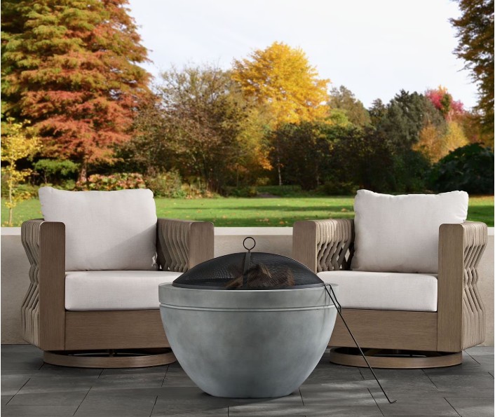 Member’s Mark 30″ Concrete Finish Wood Burning Fire Pit