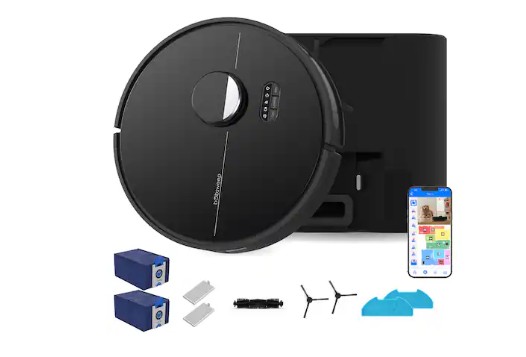 bObsweep – Dustin Robot Vacuum & Mop, Auto-Empty Odor Control Dock with 1 Gal Capacity, Privacy Focused U.S. Software – Night